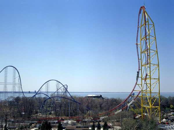 Cedar Point Amusement Park in Ohio, USA - Top Thrill Dragster