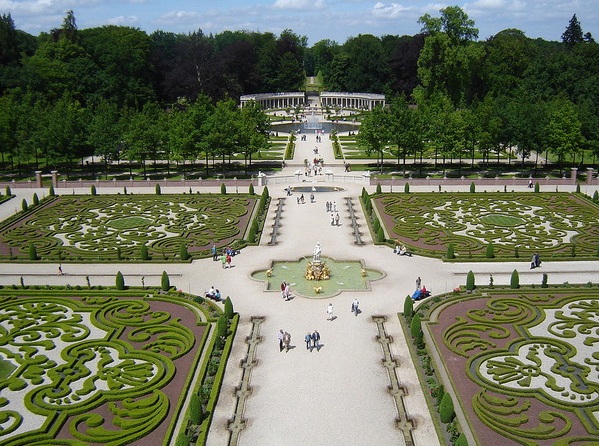 Gardens at Het Loo Palace - Aerial view