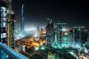Burj in Dubai at night