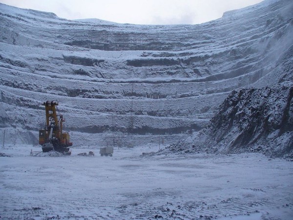 The Udachnaya Pipe Diamond Mine, Russia - Mine view