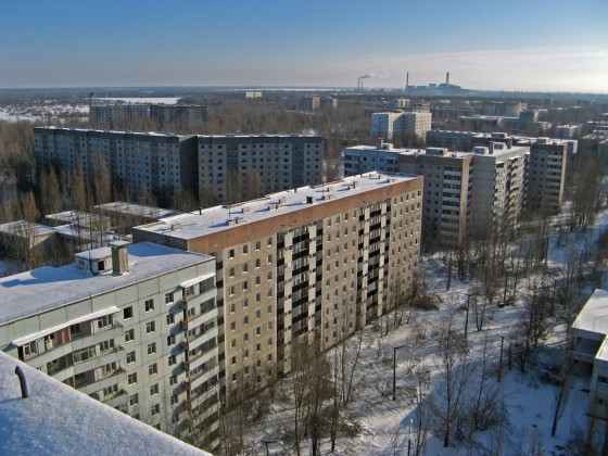 Prypiat, Ukraine - Prypiat aerial view 