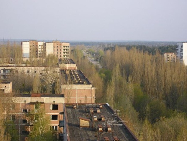 Prypiat, Ukraine - Prypiat aerial view