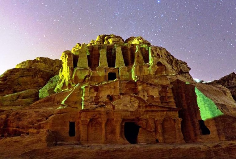 Petra in Jordan - Obelisk Tomb and the Triclinium 