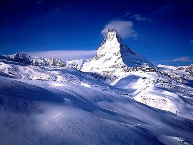 Mount Matterhorn, Alpine Mountains - Matterhorn view